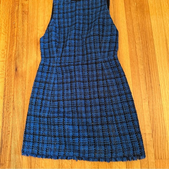 Alice + Olivia Blue Plaid Mini Dress - Picture 6 of 15